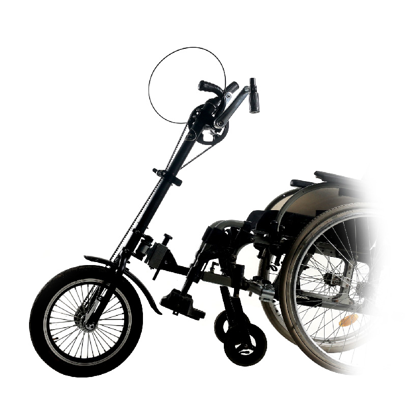 Remolque para silla de ruedas para discapacitados de empuje manual de carreras