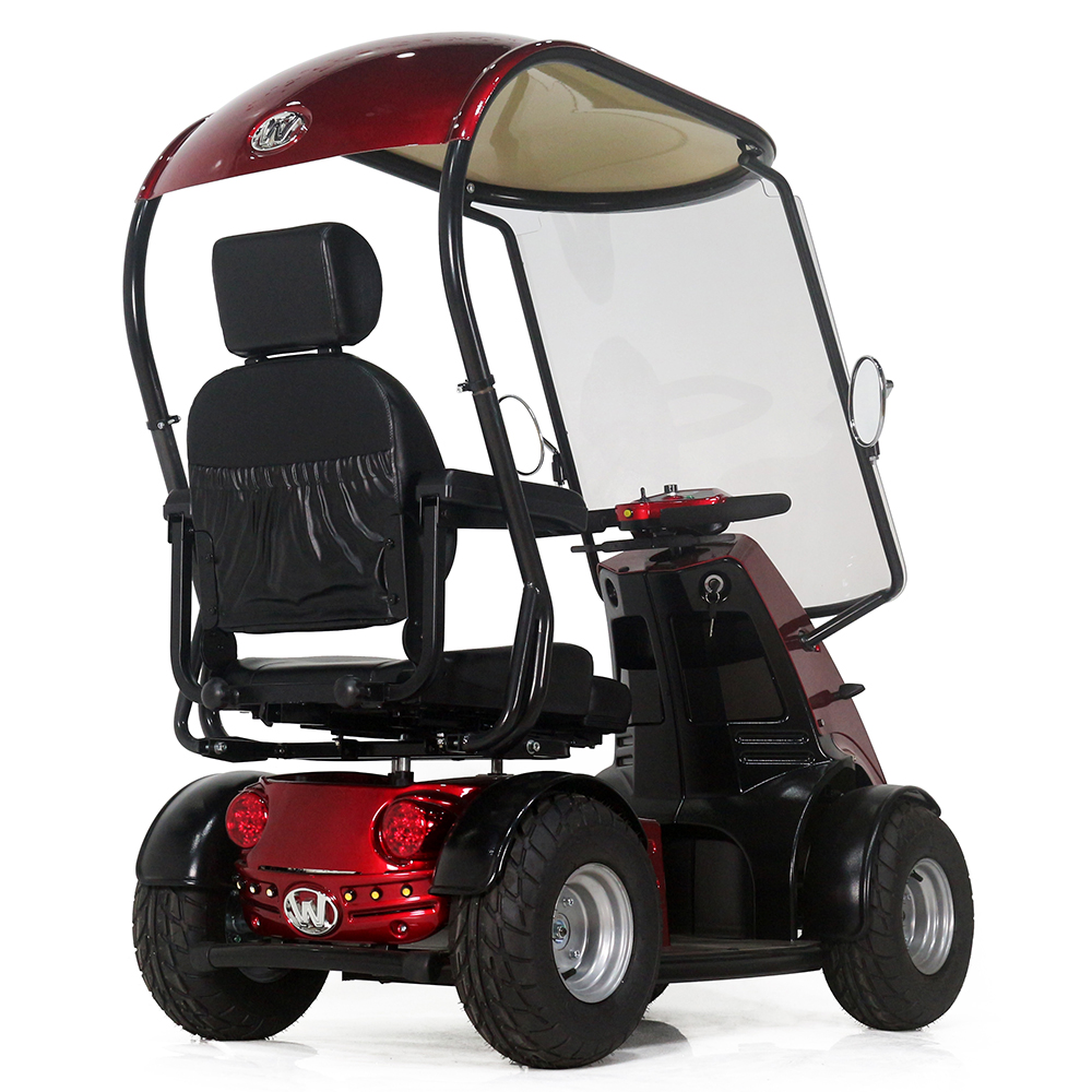 Scooter de movilidad de jardín de golf de lujo con techo