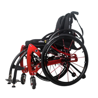 Silla de ruedas activa de pie plegable de aleación de aluminio WISKING para discapacitados