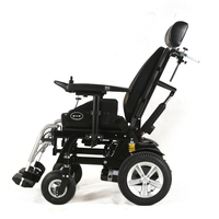 WISKING Silla de ruedas eléctrica con respaldo eléctrico para discapacitados para cuerpo pesado