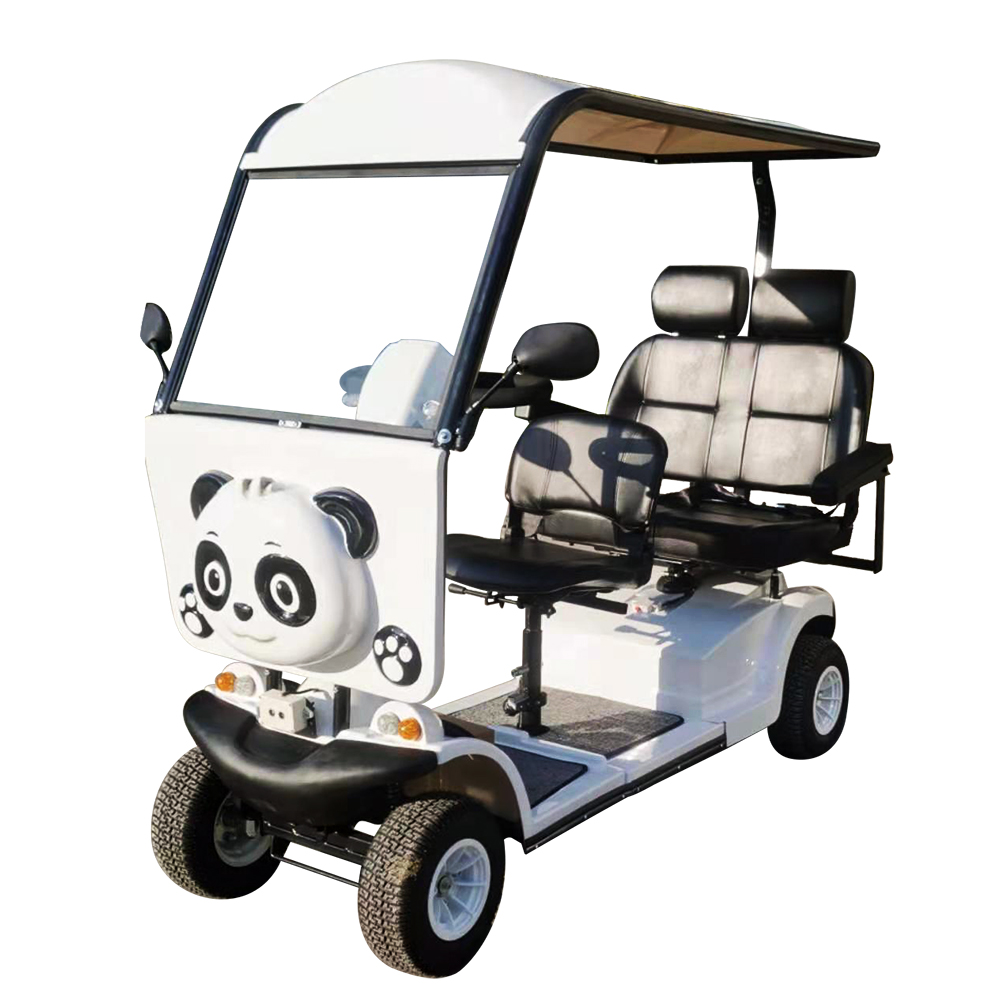 Scooter de movilidad Panda de 4 ruedas y 3 plazas de largo alcance