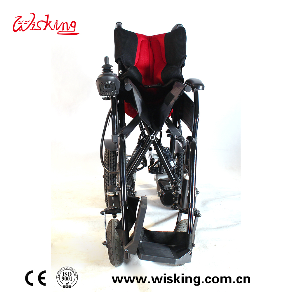silla de ruedas eléctrica plegable ligera portátil para discapacitados
