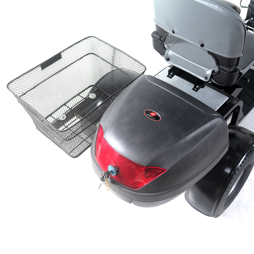 scooter eléctrico de movilidad personalizado con motor sin escobillas con soporte para bolsa de golf con canasta