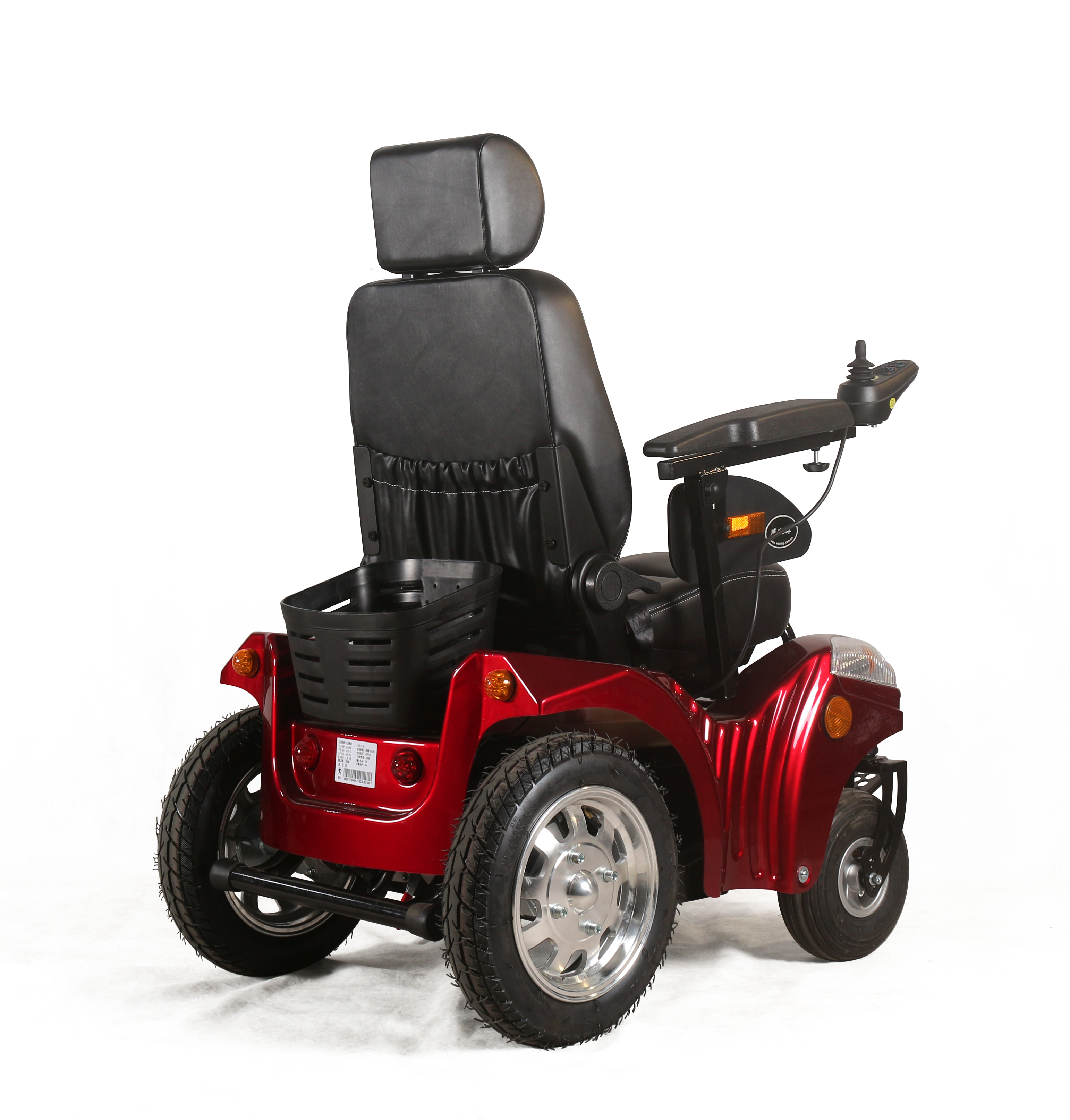 Silla de ruedas eléctrica de exterior de lujo WISKING para cuerpos pesados