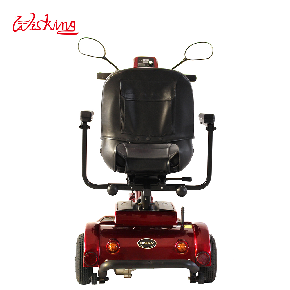 scooter de movilidad para ancianos pequeño de tres ruedas con luces LED