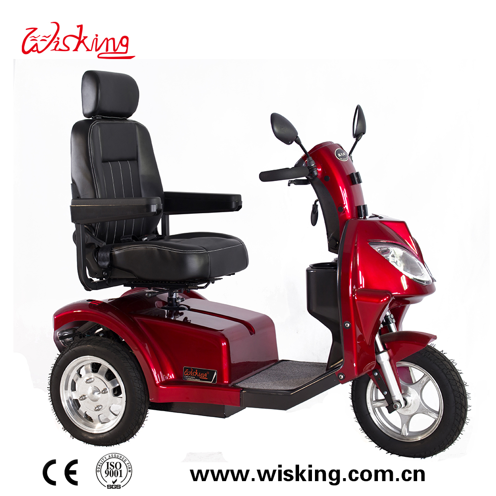 scooter eléctrico de movilidad de 3 ruedas de tamaño mediano para discapacitados y ancianos