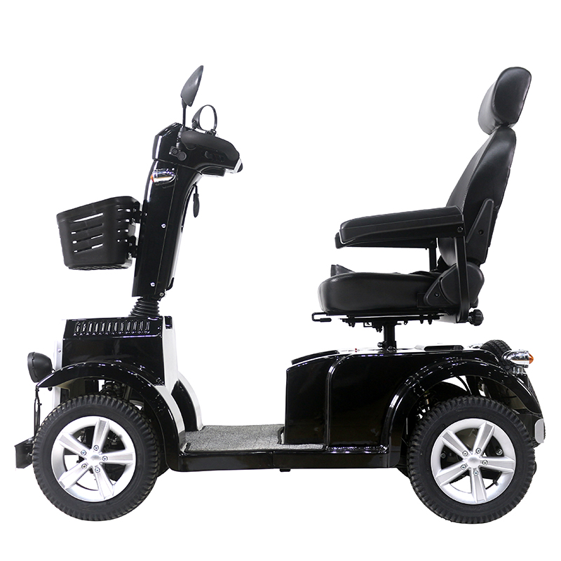 scooter de movilidad con motor de cepillo de apariencia clásica para personas mayores con batería grande