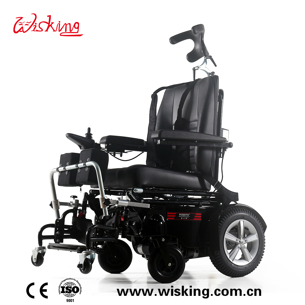 Levántese la silla de ruedas eléctrica reclinable silla de ruedas eléctrica multifuncional para discapacitados